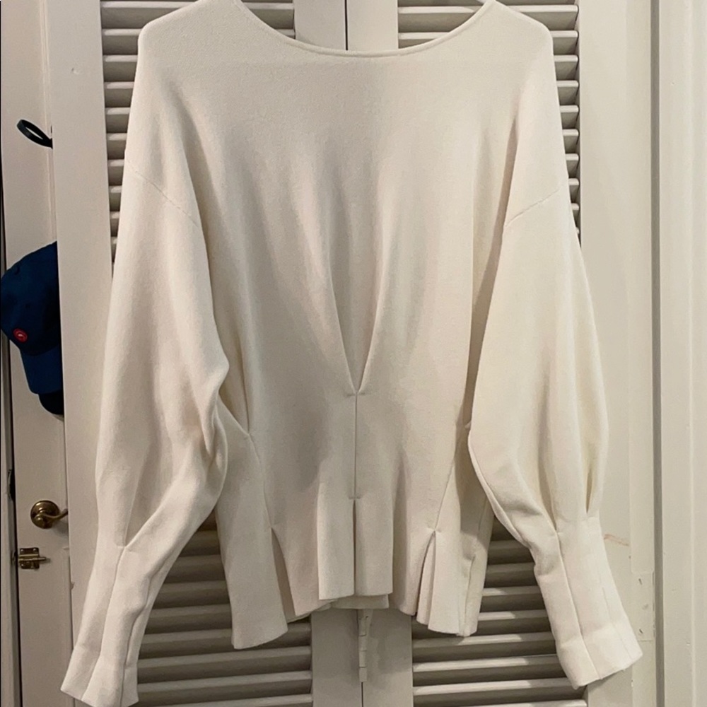 Grey Lab Cinched Waist Sweater